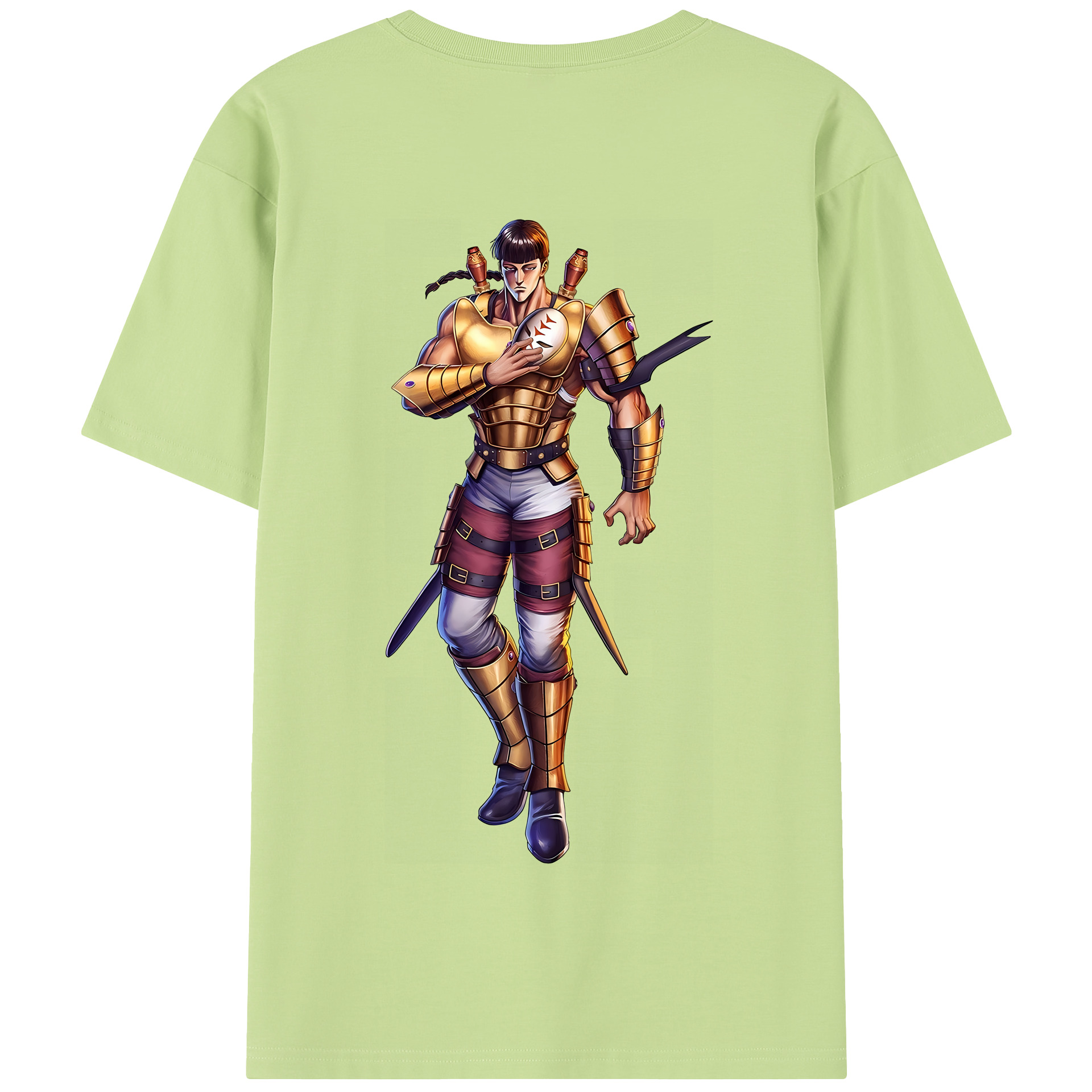 （画像用） 北斗の拳 Fist of the North Star 綿100％半袖Tシャツ（背面プリント）